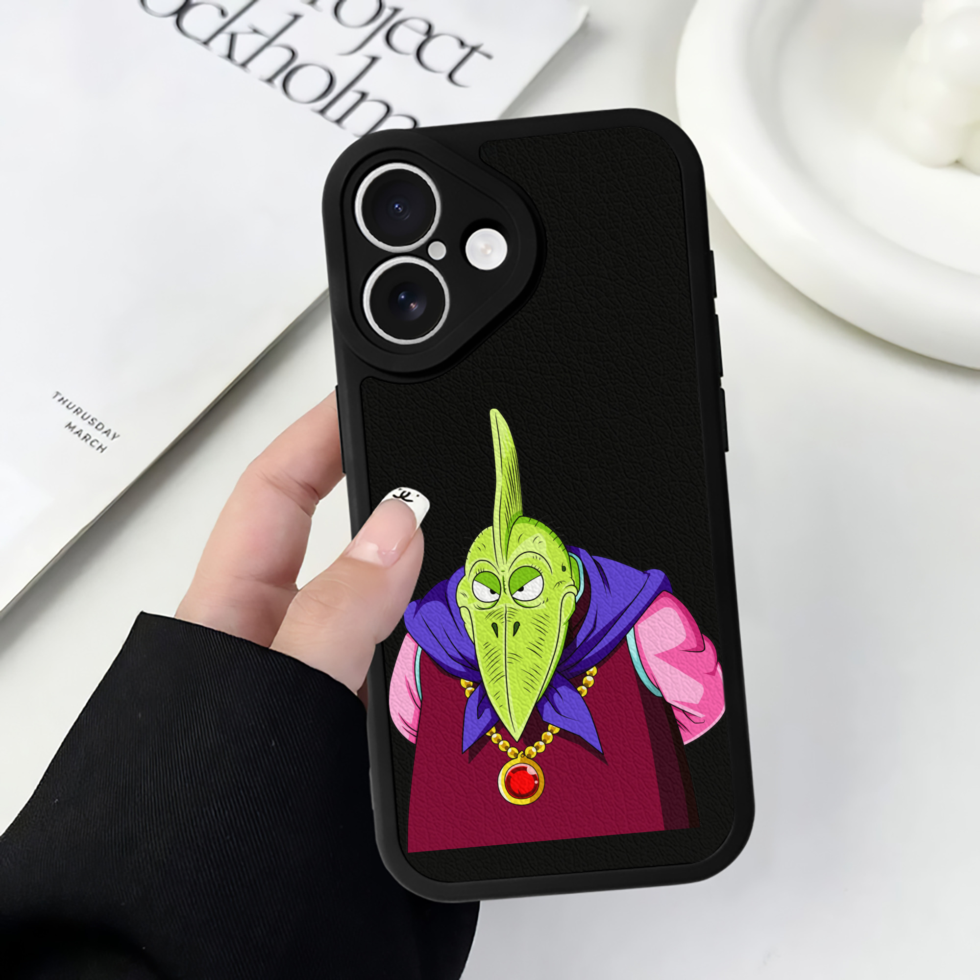 （画像用） ドラゴンボール DRAGON BALL 【iPhone 16シリーズ対応】シリコンスマホケース（レザー調） 材質：シリコン